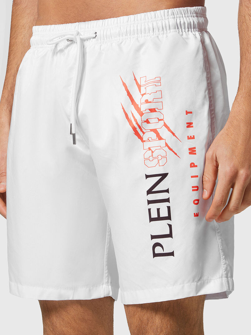 Beach shorts with logo print - 3