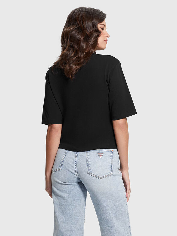 Black T-shirt with sequins - 3