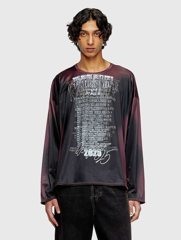 T-OLAVI-AA unisex blouse with print - 1