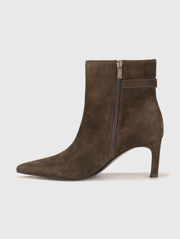PAISLIE suede ankle boots with zip - 4