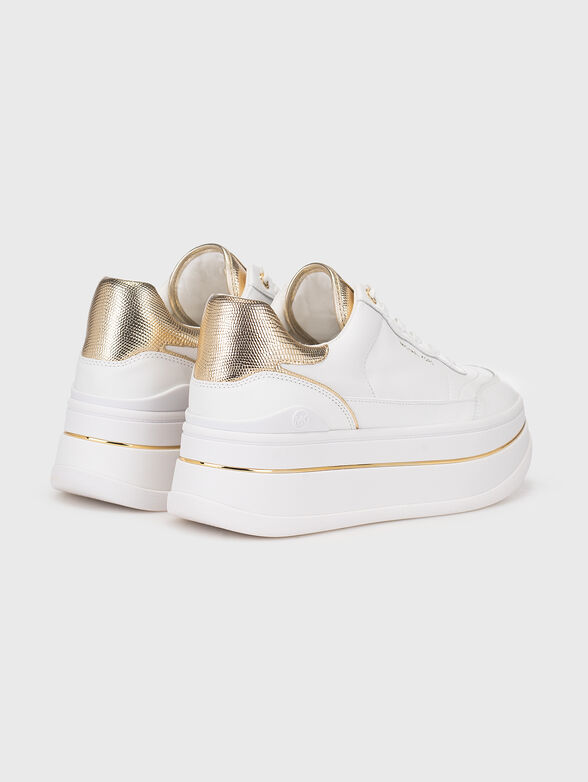 HAYES leather sneakers with gold details - 3