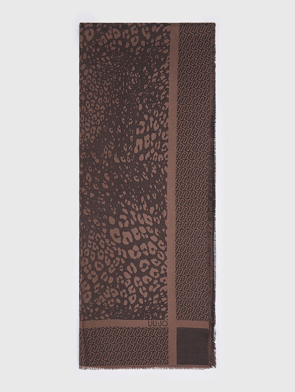 Jacquard scarf with logo - 2
