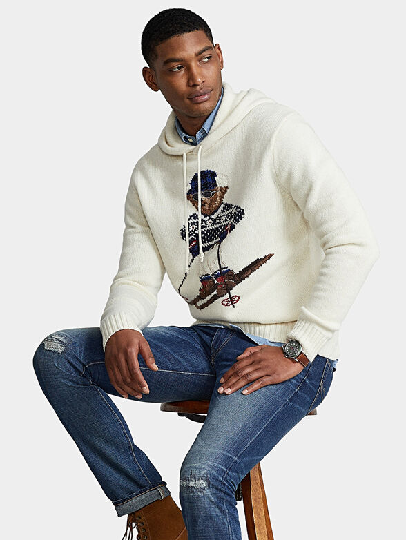 Polo Bear Hooded sweater and embroidery - 1