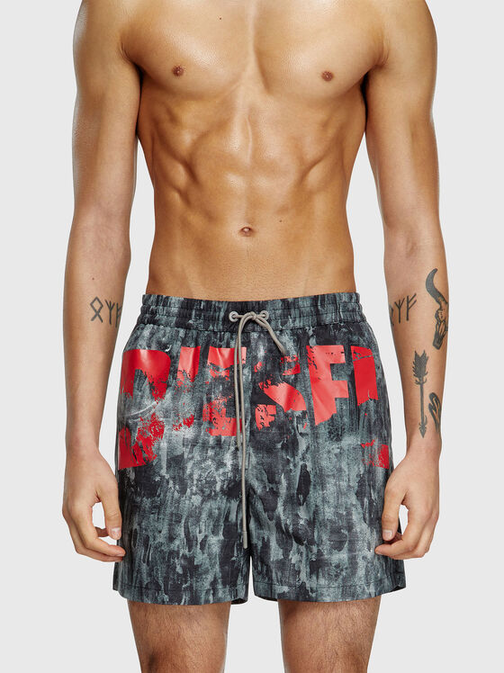 RIO-41-D-POP beach shorts with logo - 1