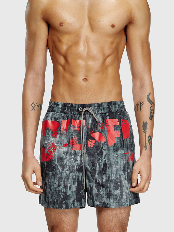 RIO-41-D-POP beach shorts with logo - 1