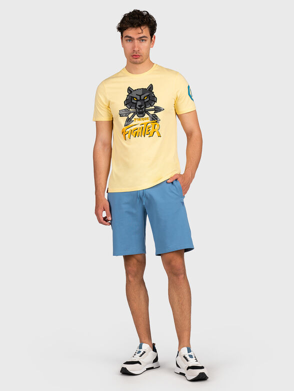 T-shirt in yellow color with print - 6
