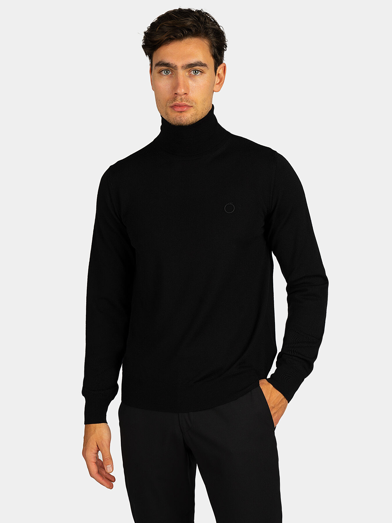 Wool turtleneck sweater brand TRUSSARDI Globalbrandsstore en