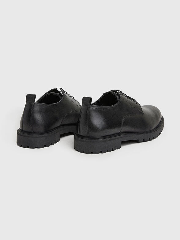 Black leather shoes - 2