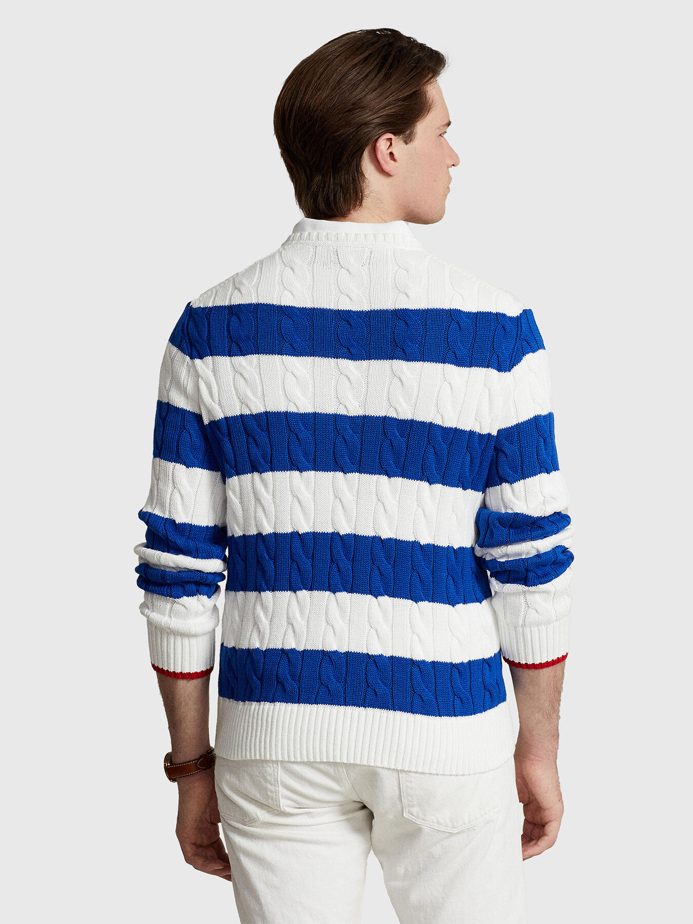 Polo ralph lauren striped cotton sweater store