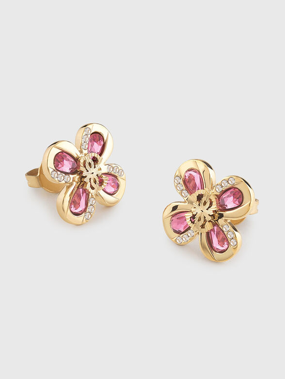 AMAZING BLOSSOM earrings in golden color - 1