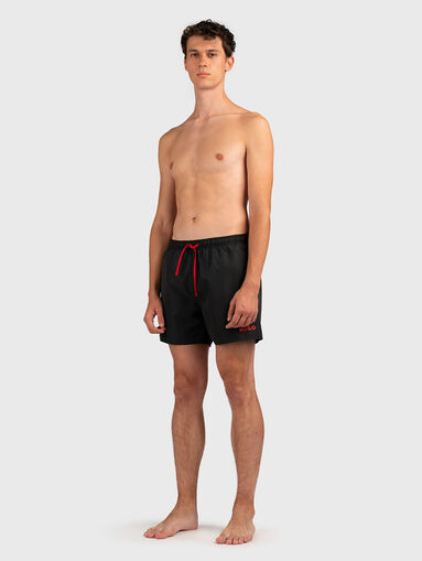 Beach shorts with accent logo - 3