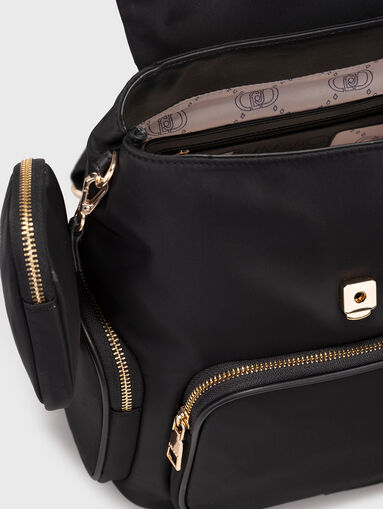 Black backpack with logo - 5