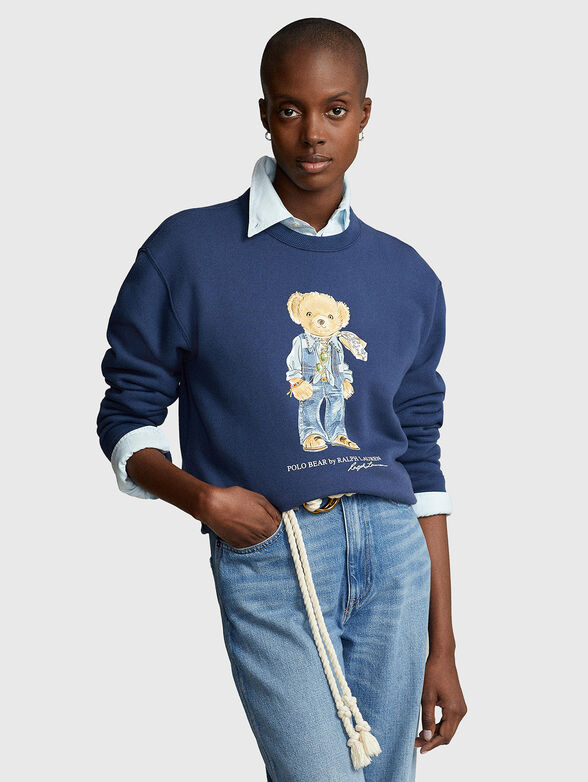 Polo Bear print sweatshirt - 1