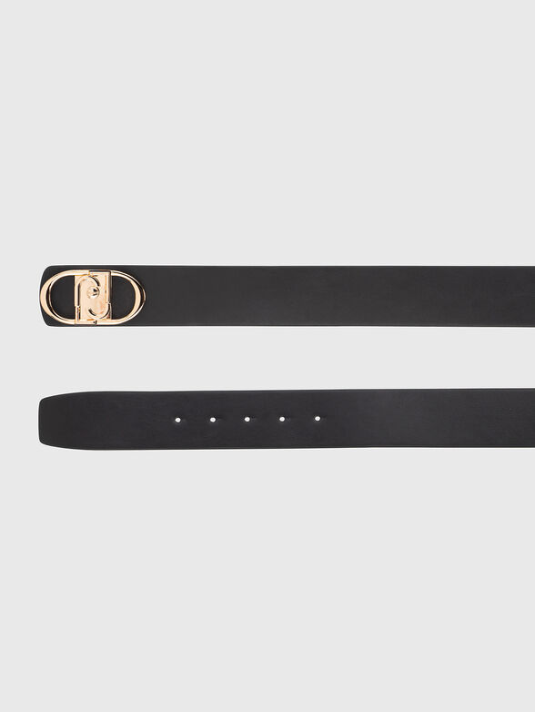 Logo accent belt in black  - 2