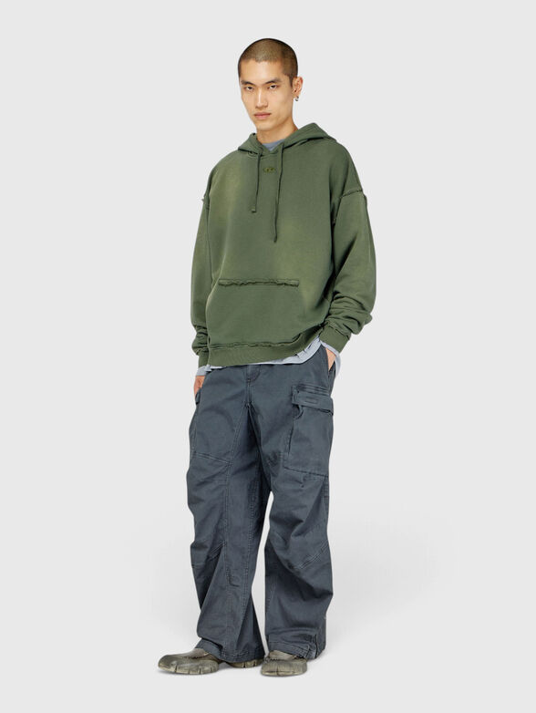 Cotton sweatshirt with a distressed look - 2