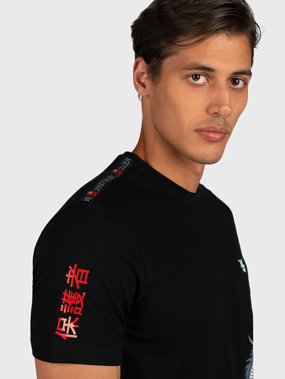 TS049 cotton T-shirt with prints - 2