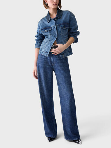 Straight jeans with rhinestones - 3
