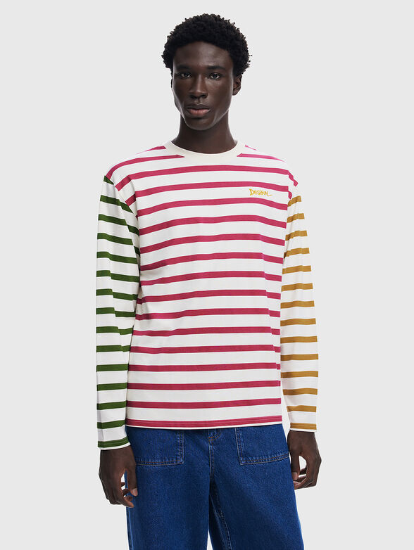 CAROLINAN blouse with multicoloured stripes - 0
