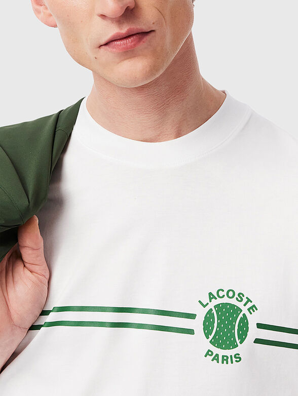 Cotton T-shirt in dark blue - 4