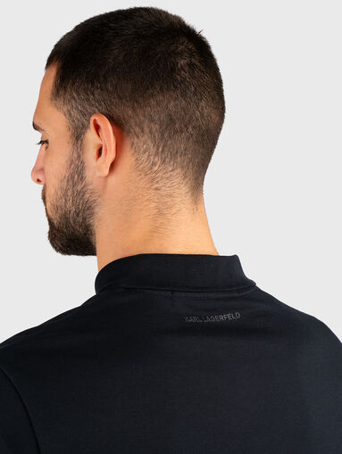 Polo shirt in black color - 4