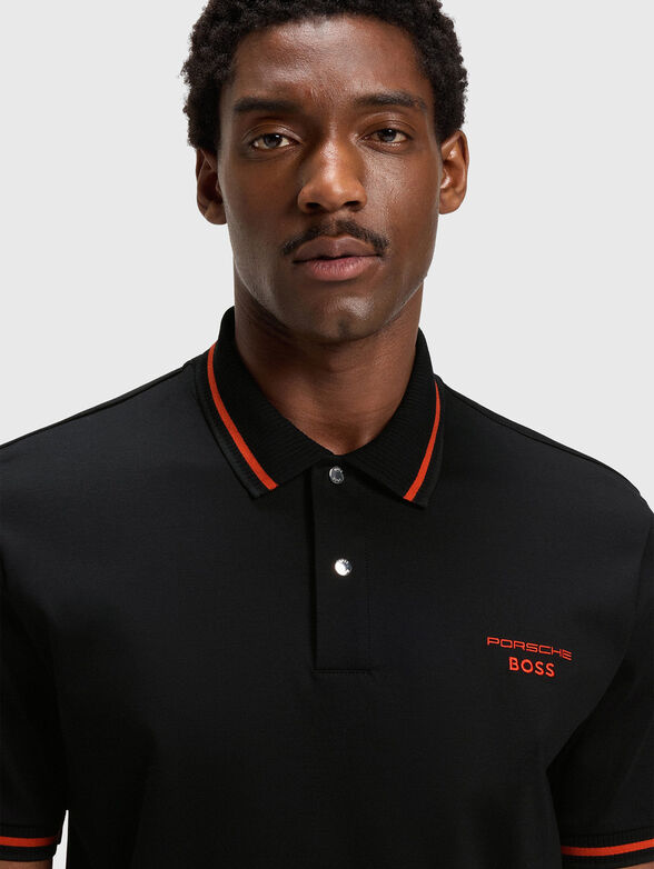 PORSCHE X BOSS cotton polo shirt - 4