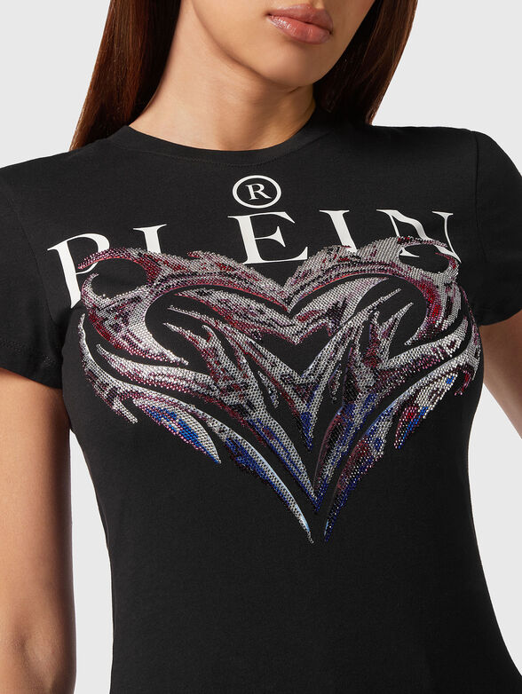  SEXY PURE T-shirt with print and rhinestones - 4