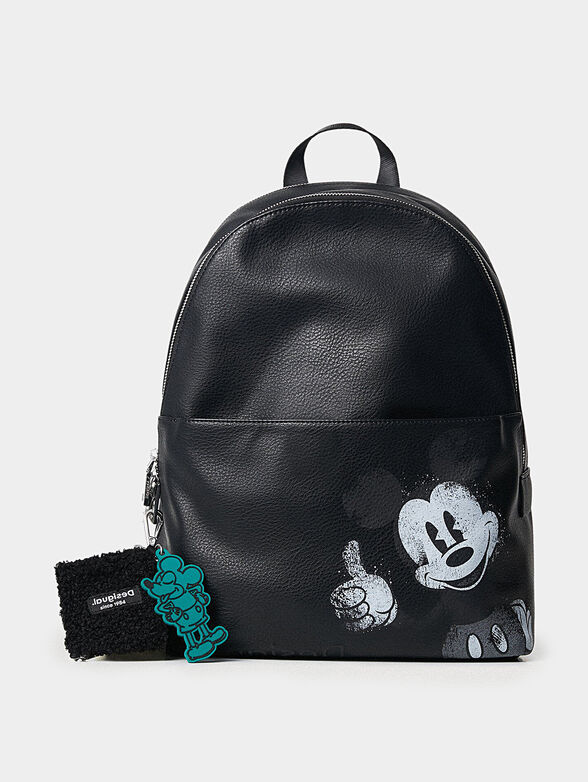 Leather effect backpack illustration - 1