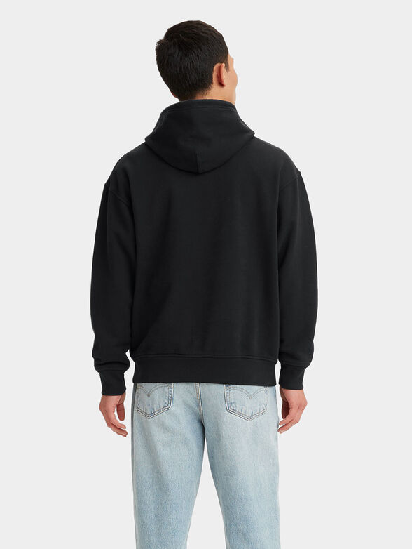 Levi’s® black cotton sweatshirt with logo accent - 2