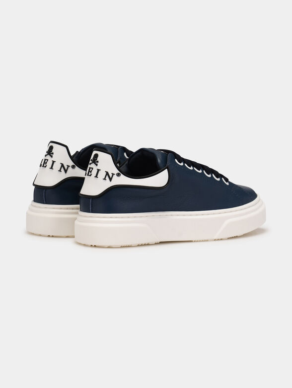 Blue sneakers with logo - 3