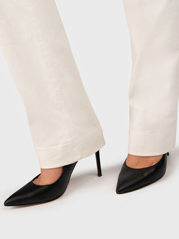 Straight fit corduroy trousers - 4