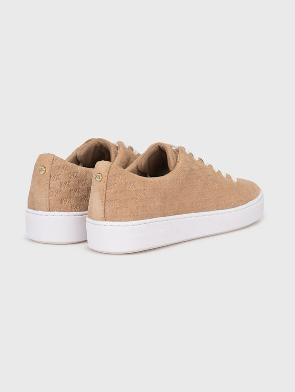 KEATON suede sneakers with logo effect - 3