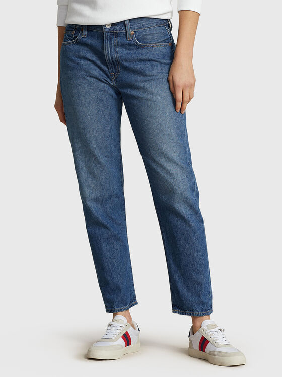 Сини памучни дънки - 1