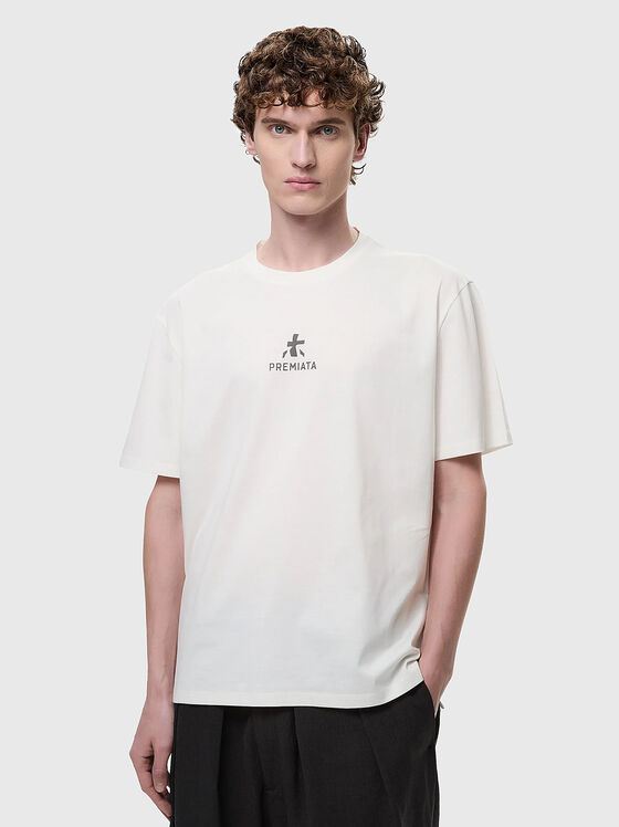 Памучна тениска с лого  - 1