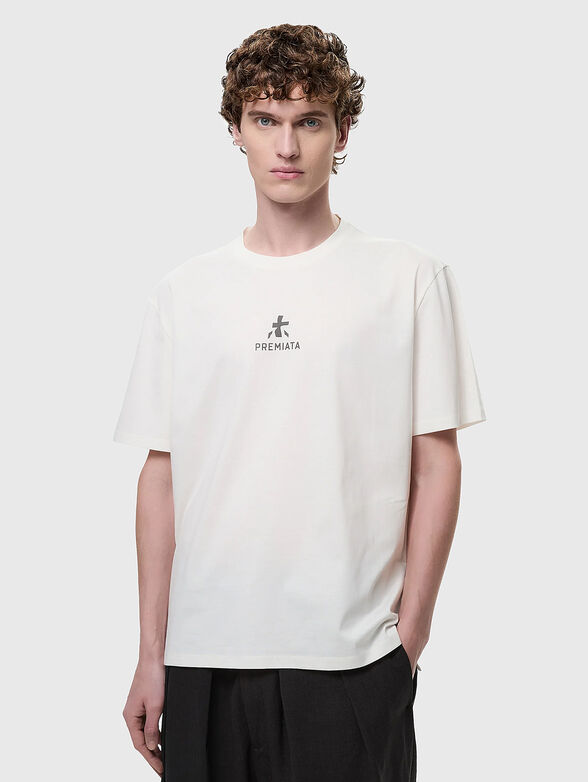 Cotton T-shirt with logo  - 1