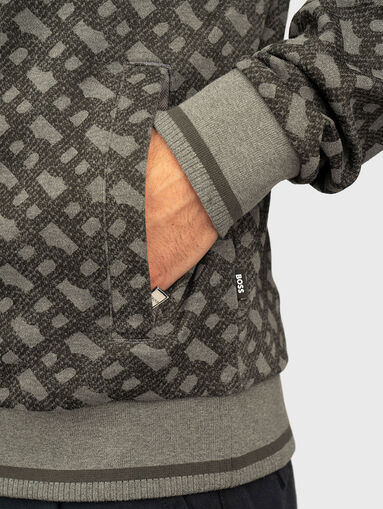 Sweatshirt with monogram logo print - 5