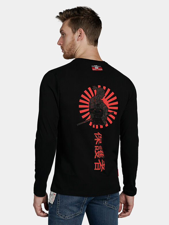 Black blouse with contrasting elements - 6