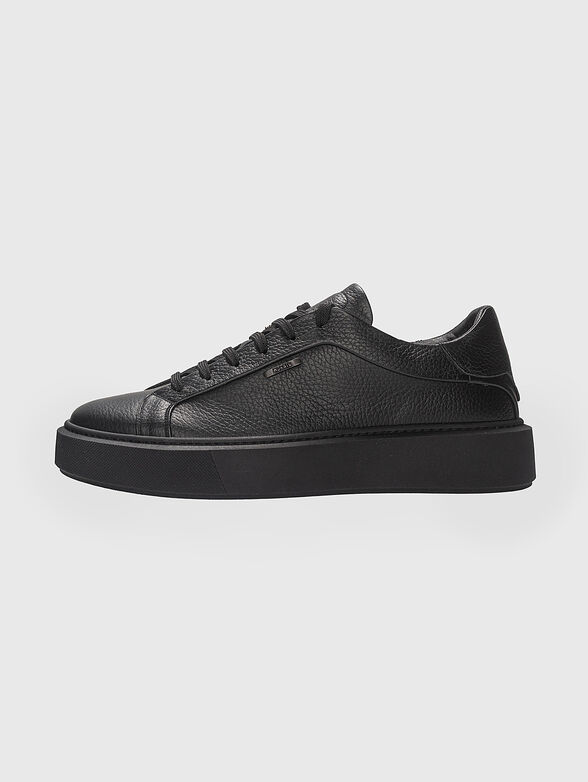 ARTEM black leather sneakers - 4