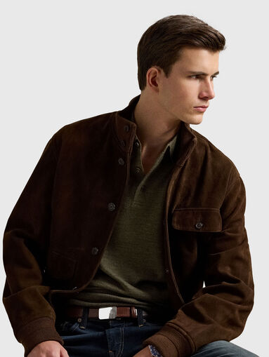 Wool sweater with classic collar - 4