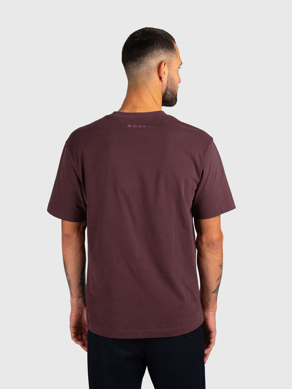 Cotton T-shirt with oval neckline - 2