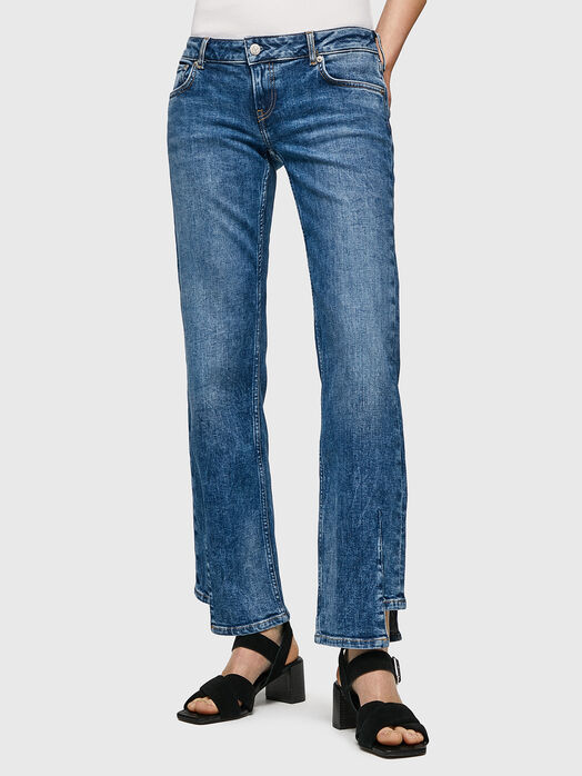 ALEX blue jeans with accented legs