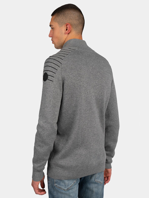 KEGAN Sweater with zip and logo accent - 3