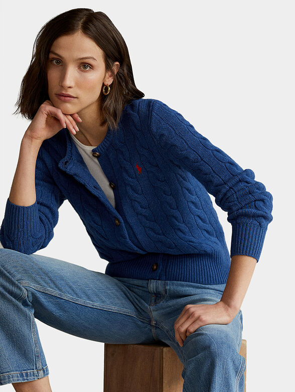 Cardigan embroidered Pony logo - 1