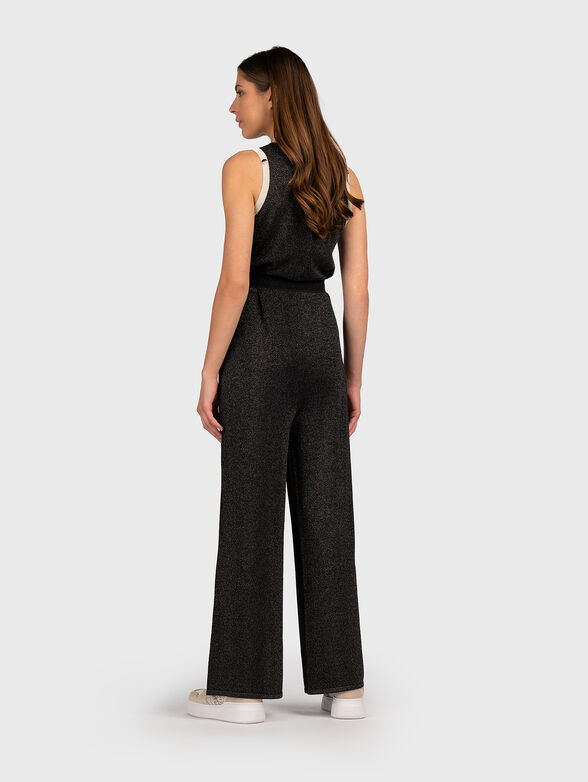 Shiny jumpsuit with logo details - 2