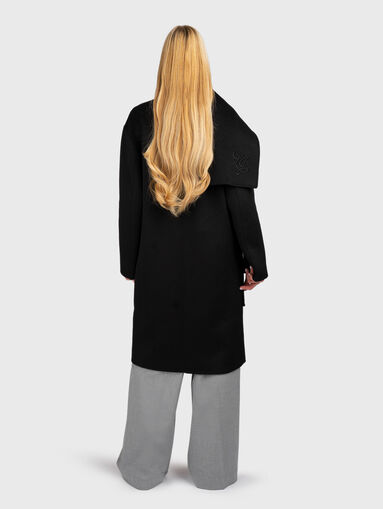 Wool blend coat with double-breasted fastening - 3