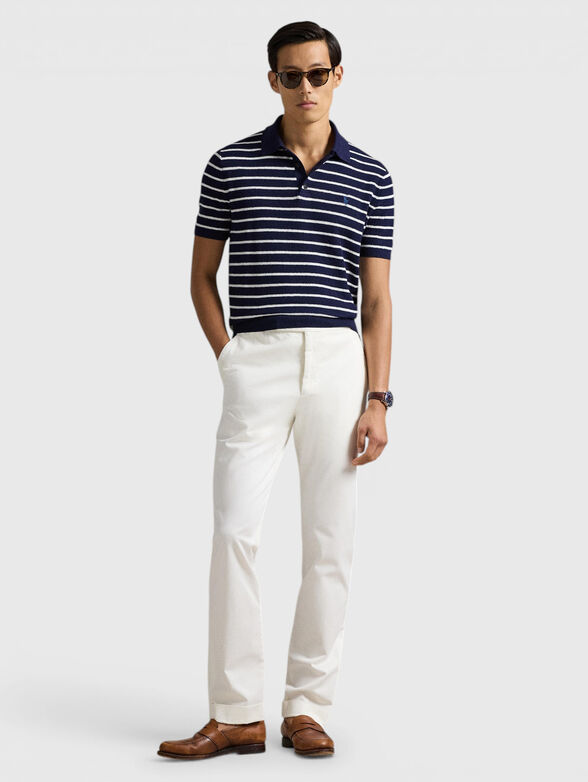 Cotton and linen polo shirt - 2