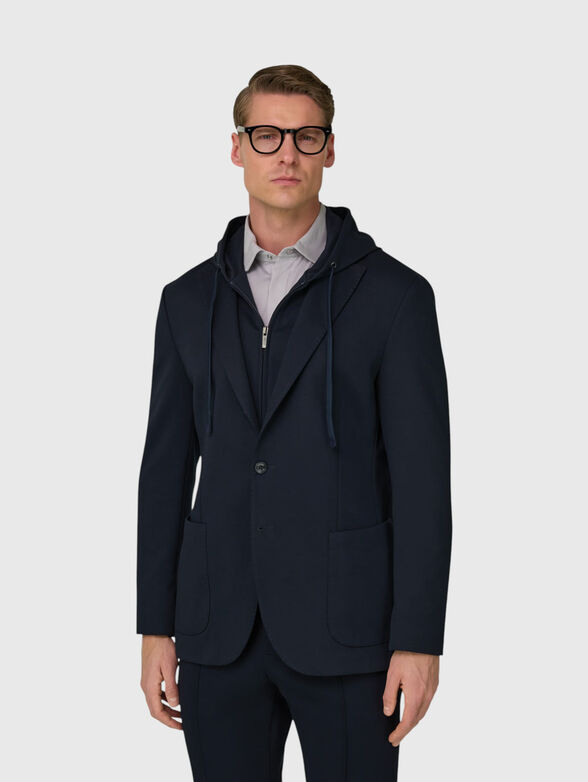Jacket with detachable hood - 1