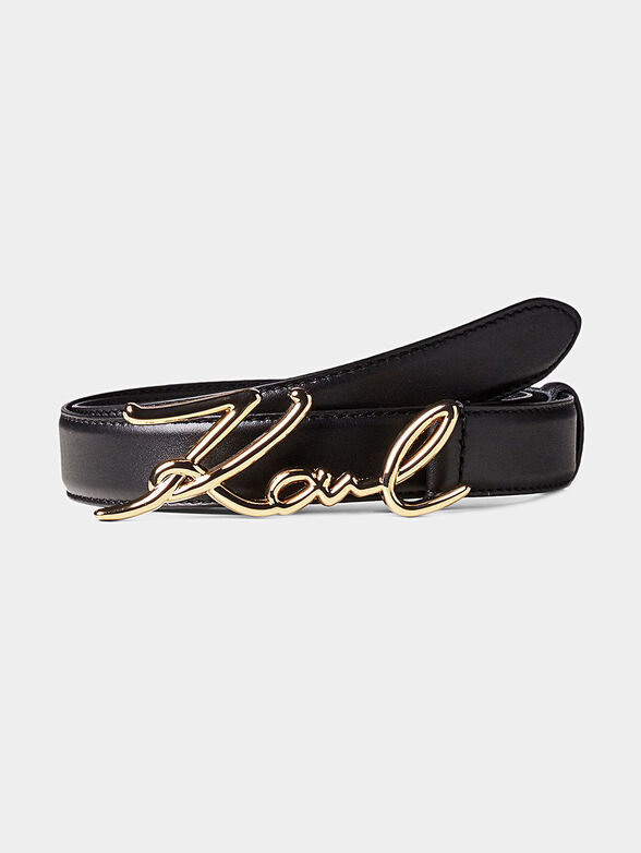 K/SIGNATURE Leather belt - 1