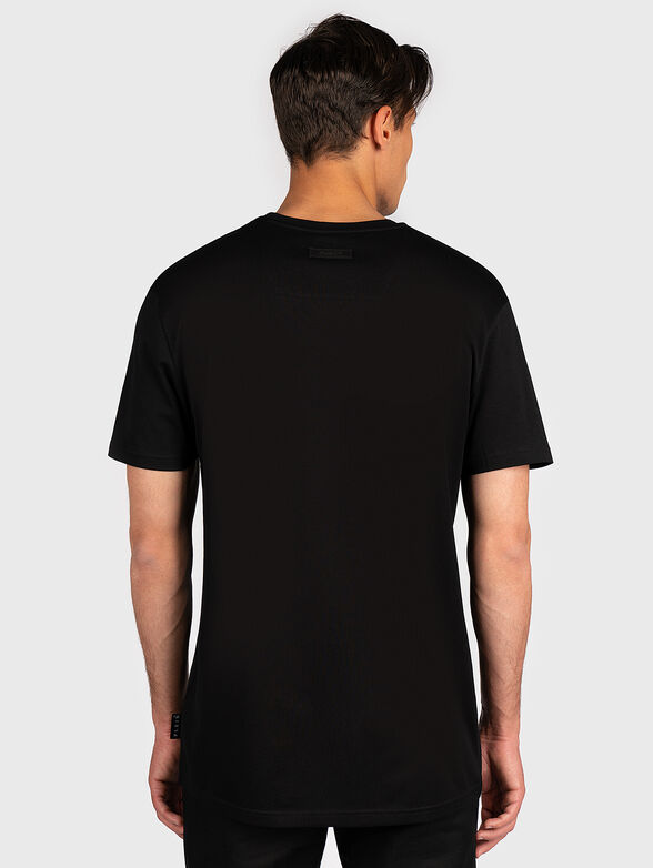 Black t-shirt with contrasting print - 5
