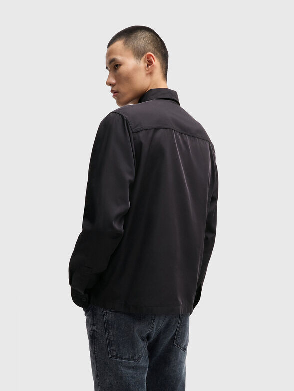 EVALOM black jacket with logo detail - 3