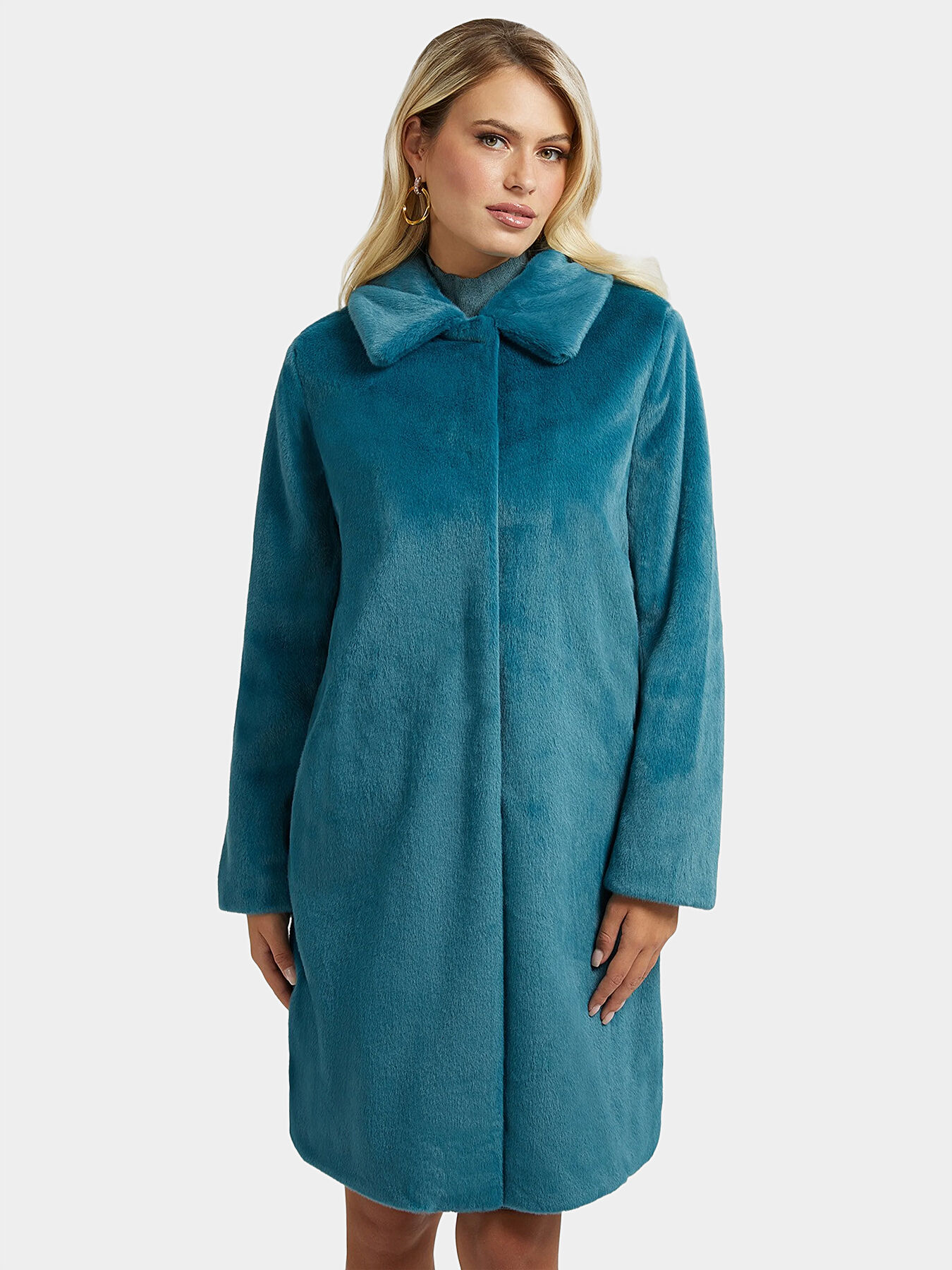 Guess faux fur coats store